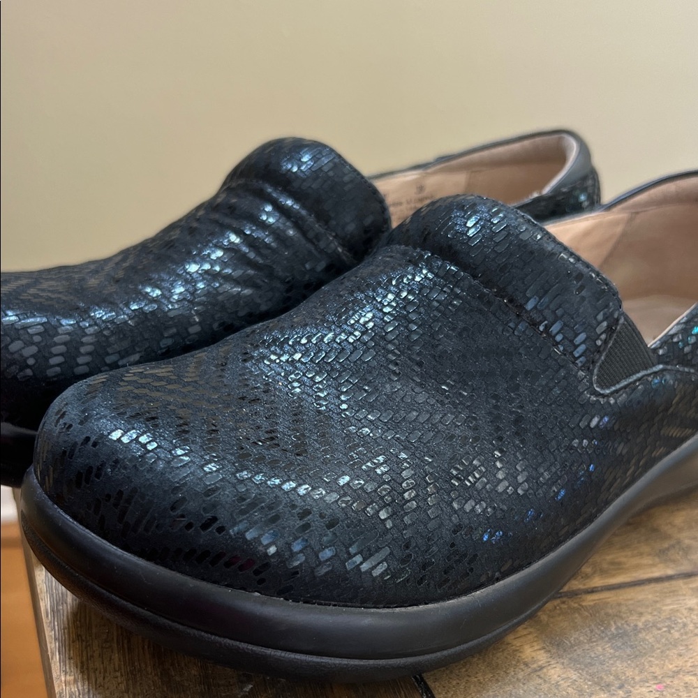 Black Alegria Mules/Clogs size 8.5